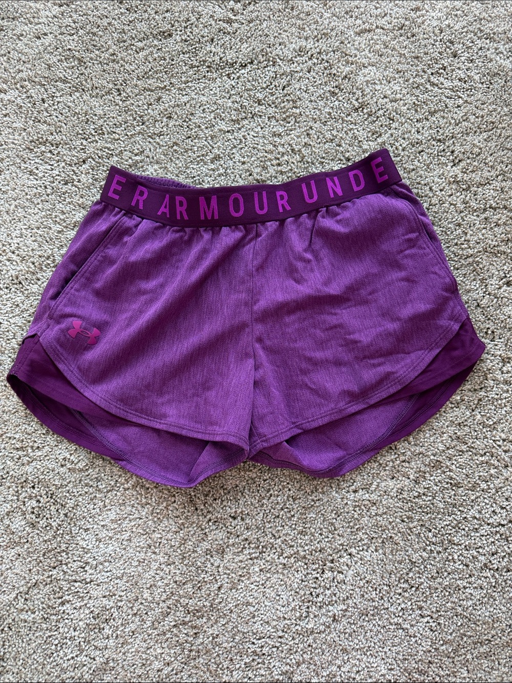 Under Armour Women’s Magenta Athletic Shorts